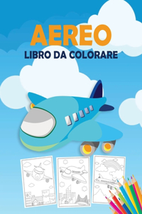 Aereo Libro da Colorare