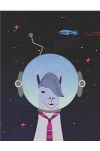 Cool Llama Astronaut Notebook