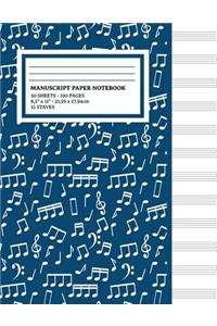 Manuscript Paper Notebook