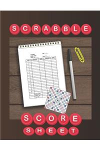 Scrabble Score Sheet