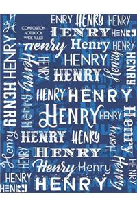 Henry Composition Notebook Wide Ruled