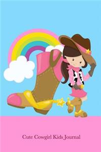 Cute Cowgirl Kids Journal