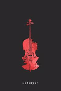 Cello Instrument Art Graphic Notebook