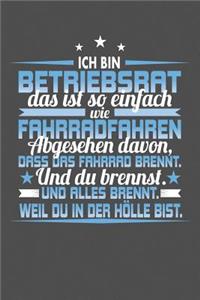 Ich Bin Betriebsrat Das Ist So Einfach Wie Fahrradfahren. Abgesehen Davon, Dass Das Fahrrad brennt. Und Du Brennst. Und Alles Brennt. Weil Du In Der Hölle Bist.