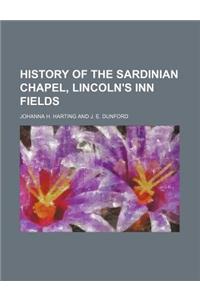 History of the Sardinian Chapel, Lincoln's Inn Fields