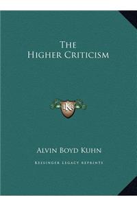 The Higher Criticism