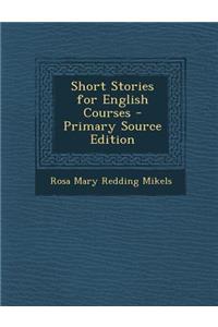 Short Stories for English Courses