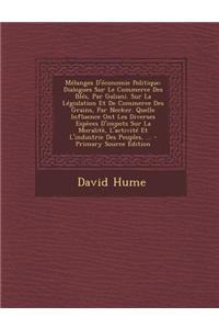 Melanges D'Economie Politique