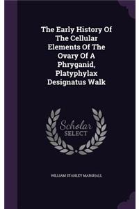 The Early History Of The Cellular Elements Of The Ovary Of A Phryganid, Platyphylax Designatus Walk