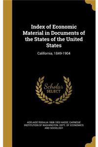 Index of Economic Material in Documents of the States of the United States