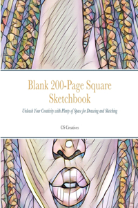Blank 200-Page Square Sketchbook