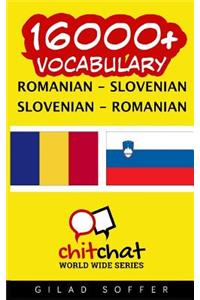 16000+ Romanian - Slovenian Slovenian - Romanian Vocabulary