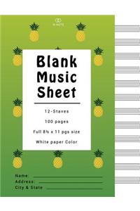 Blank Music Sheets