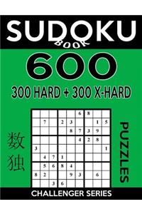Sudoku Book 600 Puzzles, 300 Hard and 300 Extra Hard