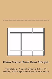 Blank Comic Panel Book Strips