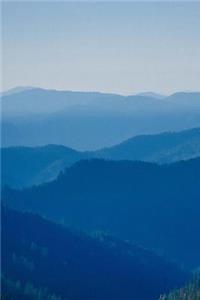 A View of Misty Blue Mountains and Valleys Journal
