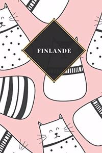 Finlande: Carnet de voyage ligné - Journal de voyage pour hommes et femmes avec lignes