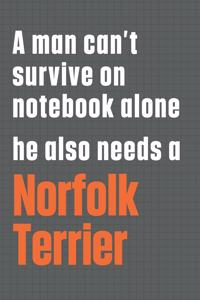 A man can't survive on notebook alone he also needs a Norfolk Terrier