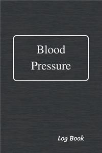 Blood Pressure Log Book: Daily Record and Health Monitor, 4 Readings a Day with Time, Blood Preesure, Heart Rate, Hypertension, Weight, 53 Weeks(1 Year), 6"x9", Black Gray C