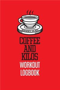 Gym and Coffee Workout Logbook - Weights Coffee Cup