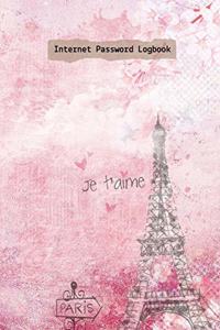 Paris Eiffel Vintage Password Logbook