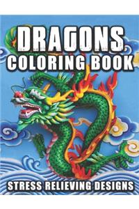 Dragon Coloring Book Stress Relieving Designs