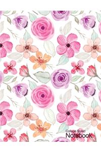 Simple beautiful Notebook Floral Cover
