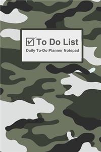 To Do List - Daily To-Do Planner Notepad