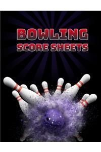 Bowling Score Sheet