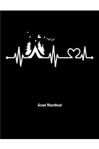 Scout Heartbeat: Dot Grid Notebook, Dotted Journal Pages For Notes, Bullet Planner Or Organizer For Scout Lovers, Scout Law And Camping Enthusiasts, Scouting And Cam