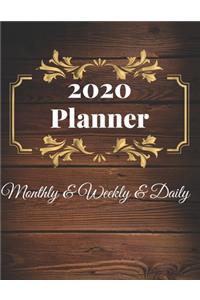 2020 Planner Monthly & Weekly & Daily