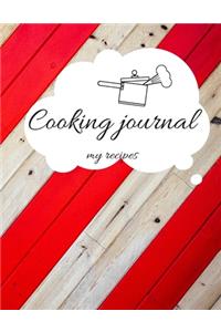 Recipe Book to Write in, Cooking Jurnal Notes, 102 pages, 8.5