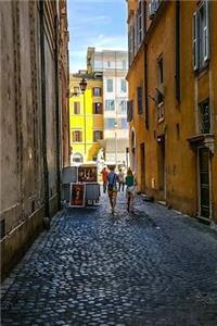 Cool Narrow Cobblestone Alley in Rome, Italy Journal