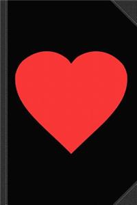 Red Heart Drawing Journal Notebook