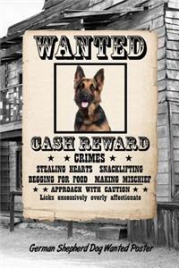 German Shepherd Dog Wanted Poster