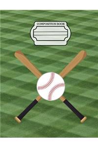 Baseball - Sports Fans Journal, Composition Notebook, 4x4 Quad Rule Graph Paper