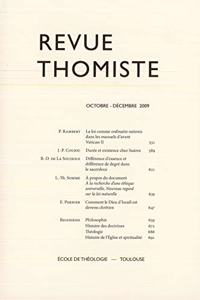 Revue Thomiste - 4/2009