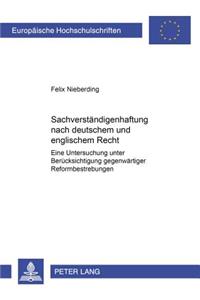 Sachverstaendigenhaftung Nach Deutschem Und Englischem Recht