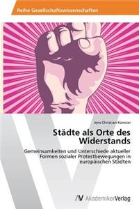 Städte als Orte des Widerstands
