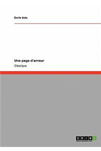 Une page d'amour