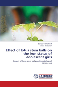 Effect of lotus stem balls on the iron status of adolescent girls