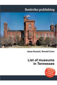 List of Museums in Tennessee