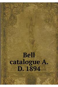 Bell Catalogue A. D. 1894