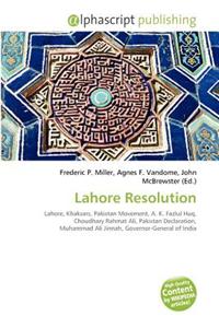 Lahore Resolution