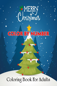 Merry Christmas Color By Number Coloring Book For Adults