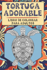 Tortuga adorable - Libro de colorear para adultos