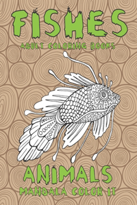 Adult Coloring Books Mandala Color It - Animals - Fishes