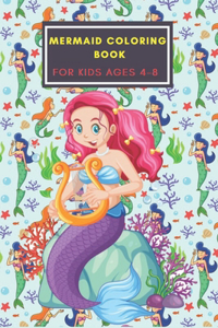 Mermaid Coloring Book for Kids Ages 4-8