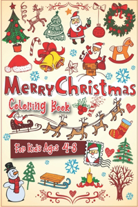 Christmas Coloring Book For Kids Ages 4-8