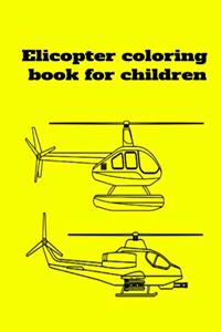 Elicopter coloring book for children